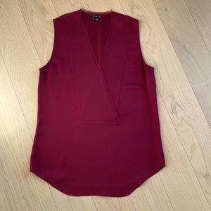 Burgundy, theory blouse